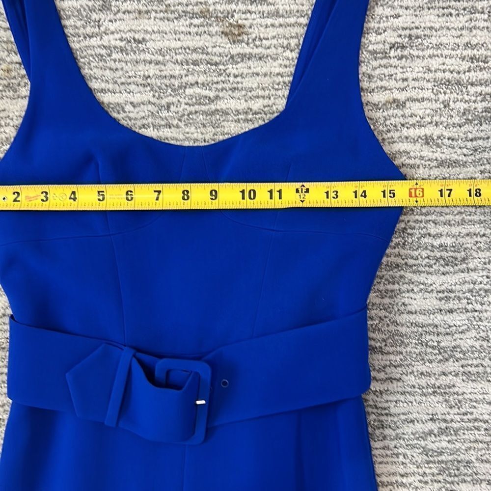 NWT Jonathan Simkhai Belted Crepe Wide
Leg Jumpsuit Royal Blue Size 2 - Picture 10 of 16